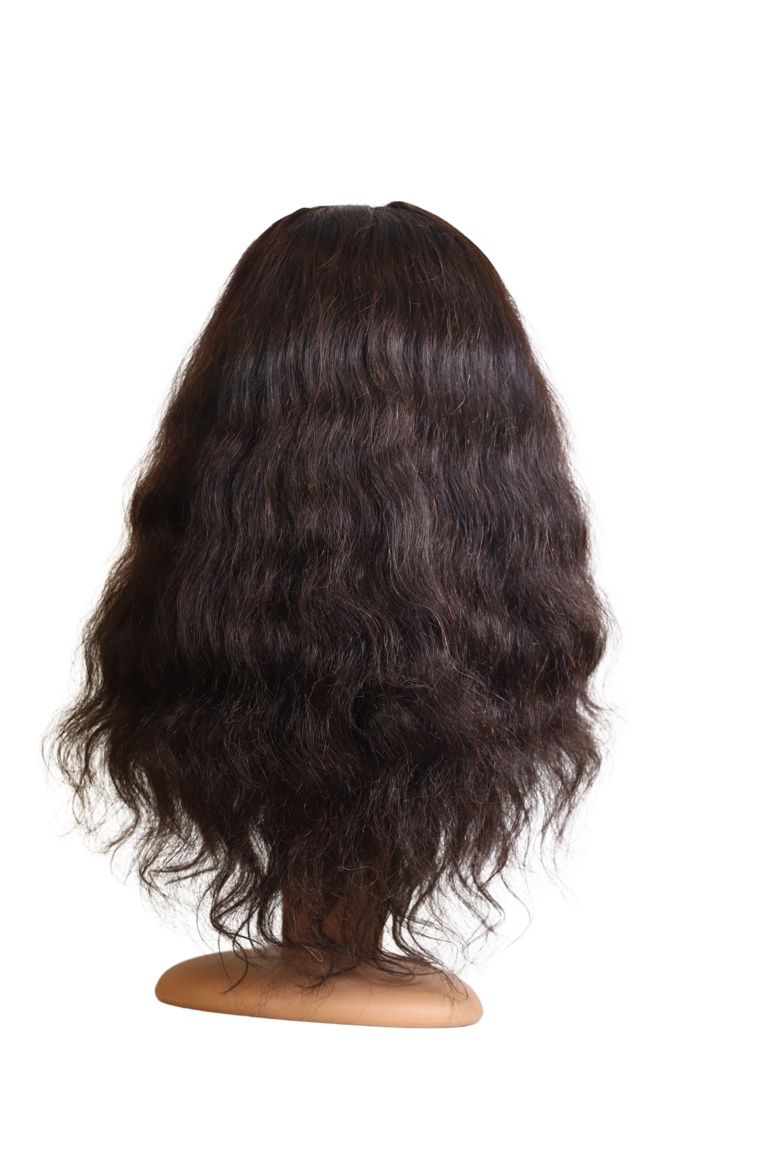 Long wavy dark brown wig - Image 2