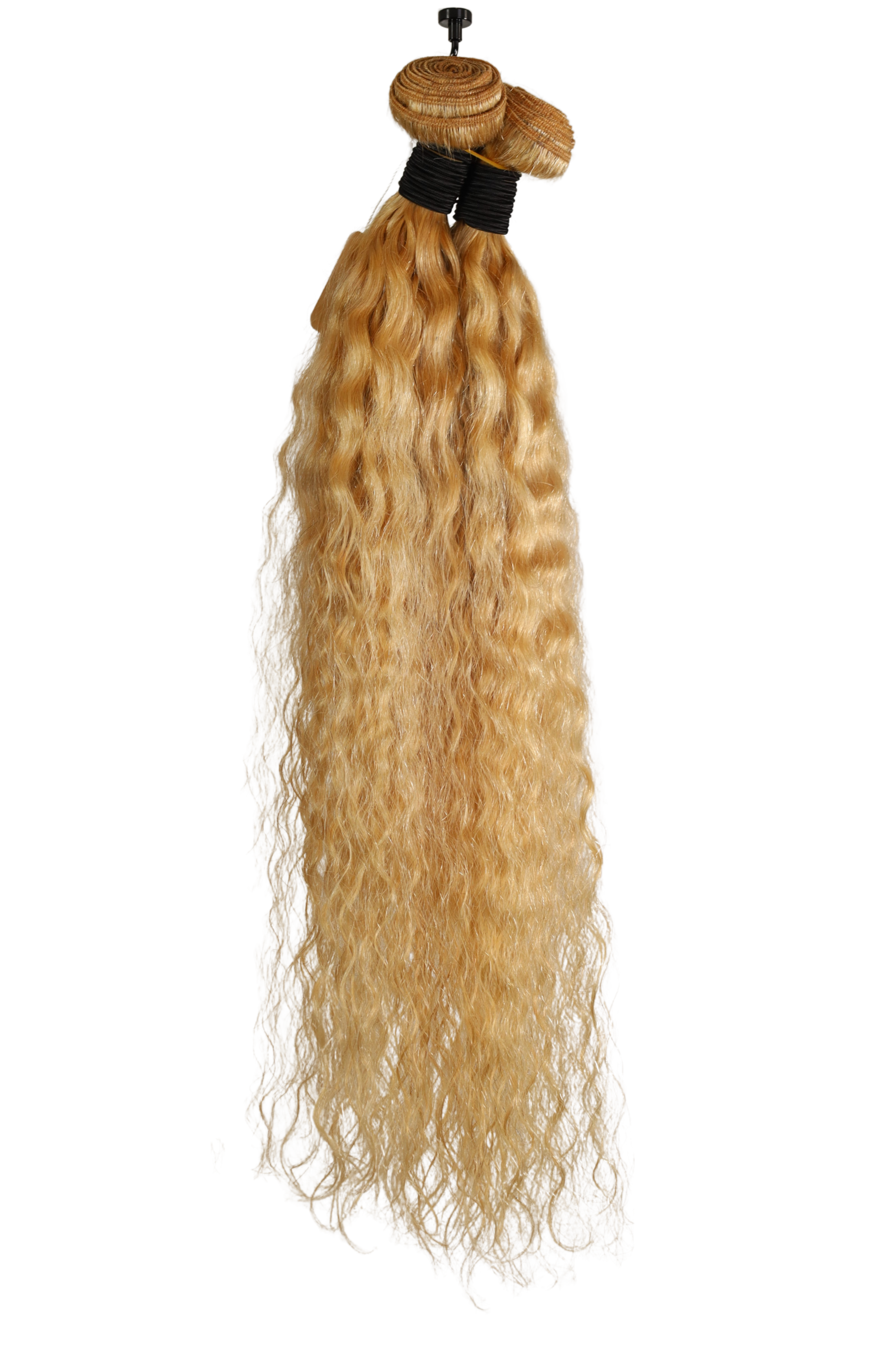 Luxury Long Curly Blonde Hair Bundle